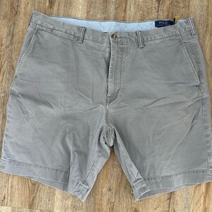 Ralph Lauren Polo Gray Men's Flat Front Shorts